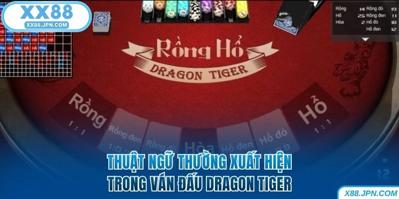 Cách Chơi Rồng Hổ Bách Chiến Bách Thắng Dành Cho Tân Binh 7 Thuật ngữ thường xuất hiện trong ván đấu Dragon Tiger XX88